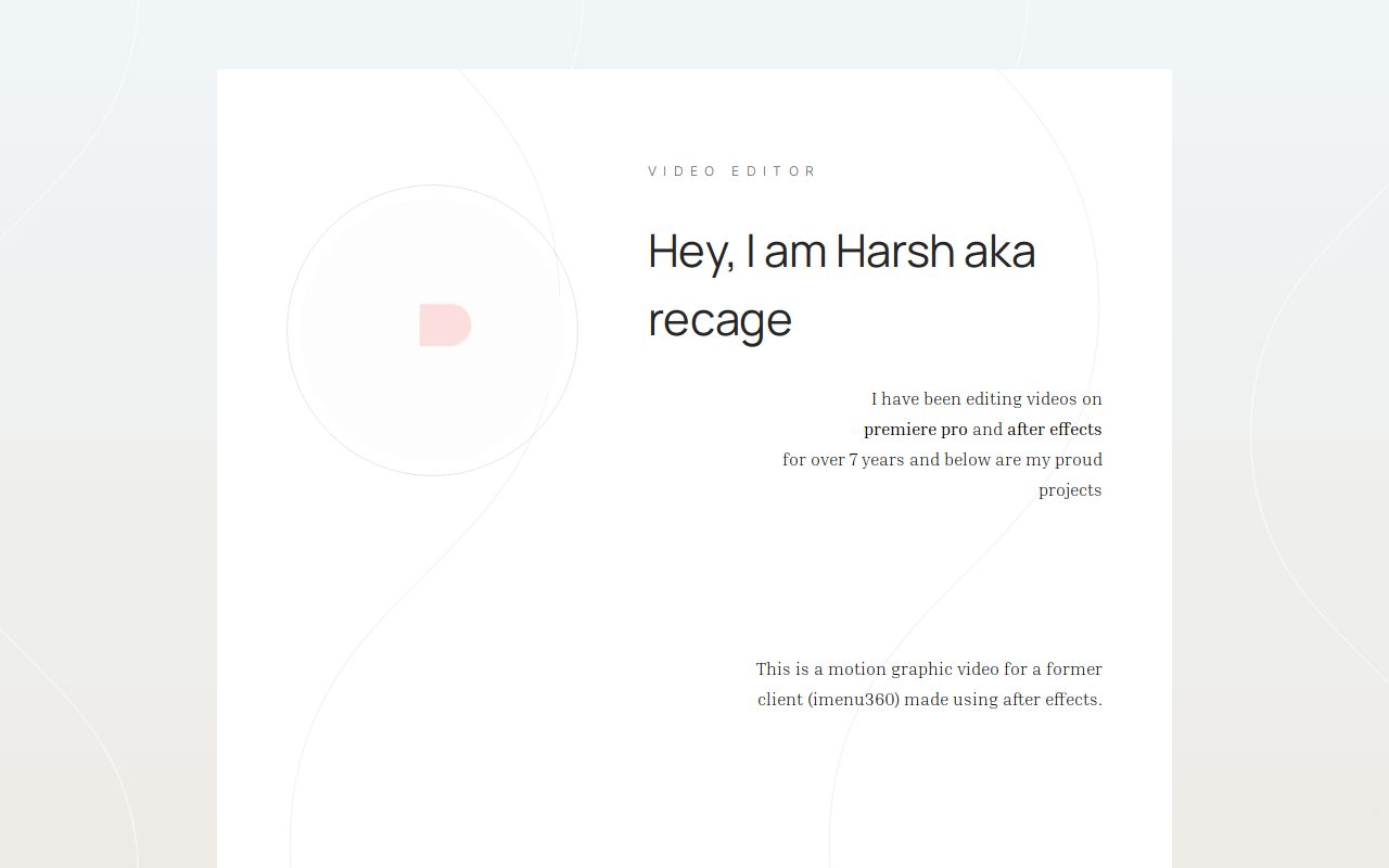 Carrd profile picture for @harsha
